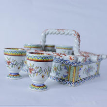 Charger l&#39;image dans la galerie, Support avec 5 tasses en porcelaine
