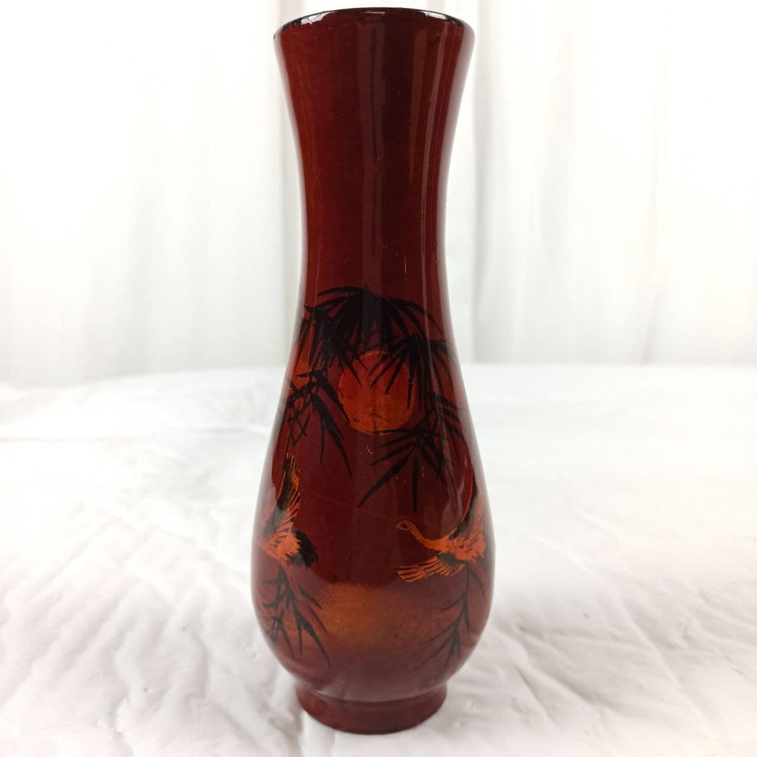Vase rouge en ceramique
