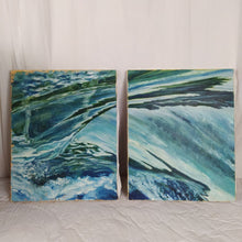 Charger l&#39;image dans la galerie, Deux tableaux tempête de mer
