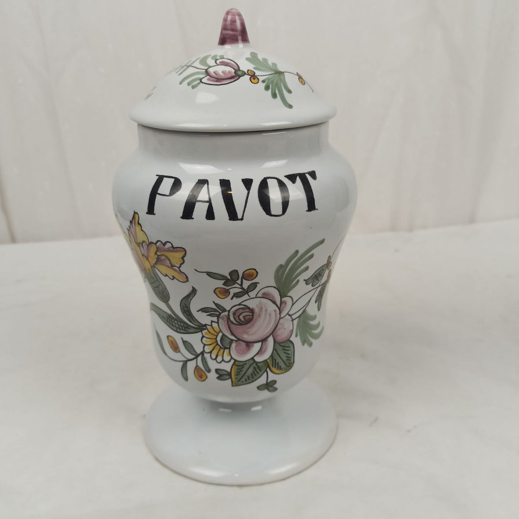 Vase d'apothicaire Pavot