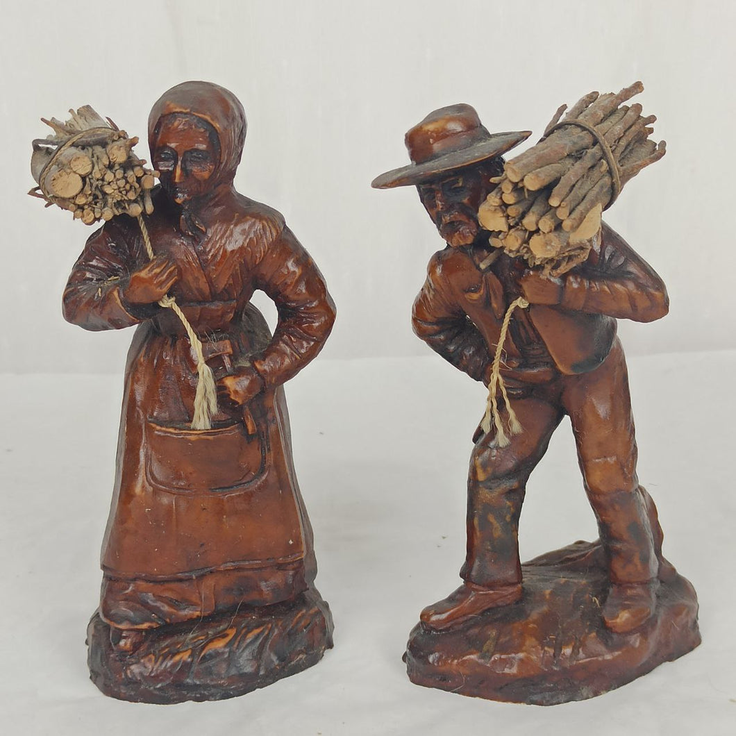 figurines paysans bois