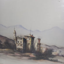 Charger l&#39;image dans la galerie, Aquarelle d&#39;une maison au milieu du désert
